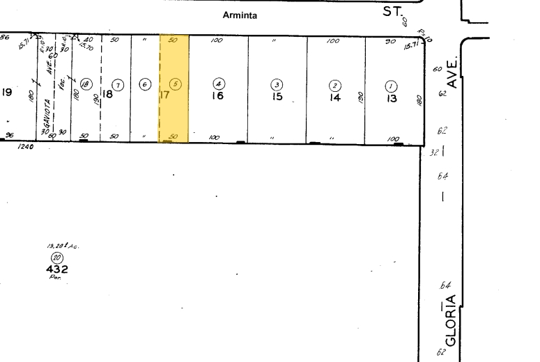 16022 Arminta St, Van Nuys, CA à louer - Plan cadastral – Image 3 sur 3