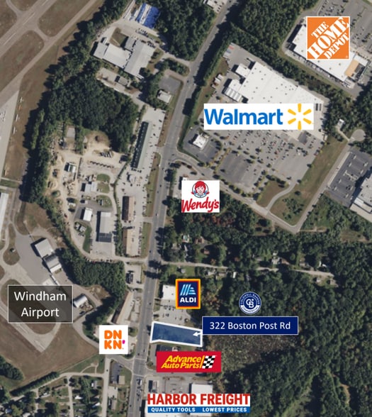 322 Boston Post Rd, North Windham, CT à vendre - Aérien – Image 2 sur 2
