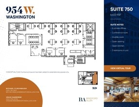954 W Washington Blvd, Chicago, IL à louer Plan d’étage– Image 1 sur 12