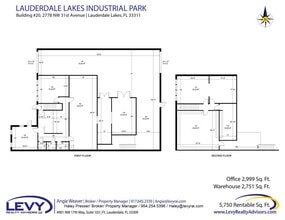 2696 NW 31st Ave, Lauderdale Lakes, FL à louer Plan d’étage– Image 2 sur 2