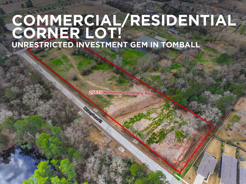 25635 Hufsmith Cemetery Rd, Tomball, TX à vendre - Photo principale – Image 1 sur 24