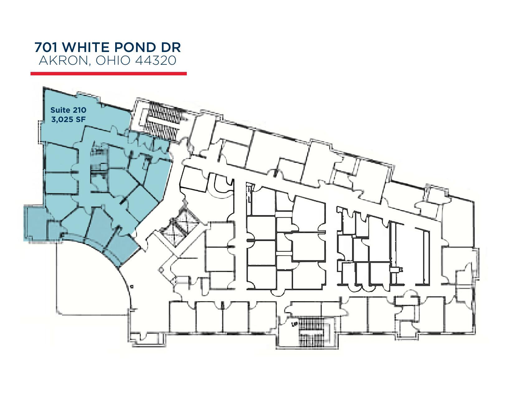701 White Pond Dr, Akron, OH à louer Plan d’étage– Image 1 sur 1