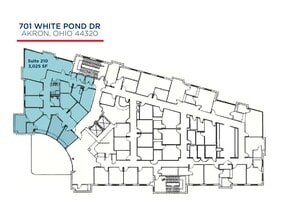701 White Pond Dr, Akron, OH à louer Plan d’étage– Image 1 sur 1