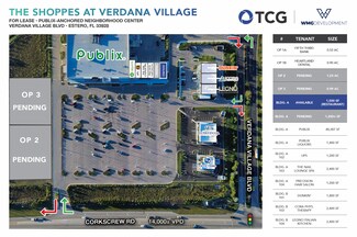 Plus de détails pour Building A- The Shoppes at Verdana Village Rd, Estero, FL - Local commercial à louer