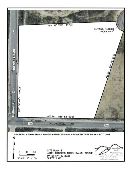 41101 Crooked Tree Ranch, Parker, CO à vendre - Plan de site – Image 2 sur 2