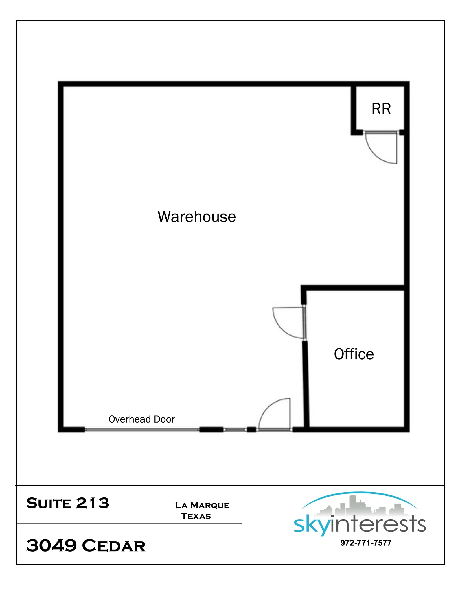 3047 Cedar Dr, La Marque, TX à louer Plan de site– Image 1 sur 2