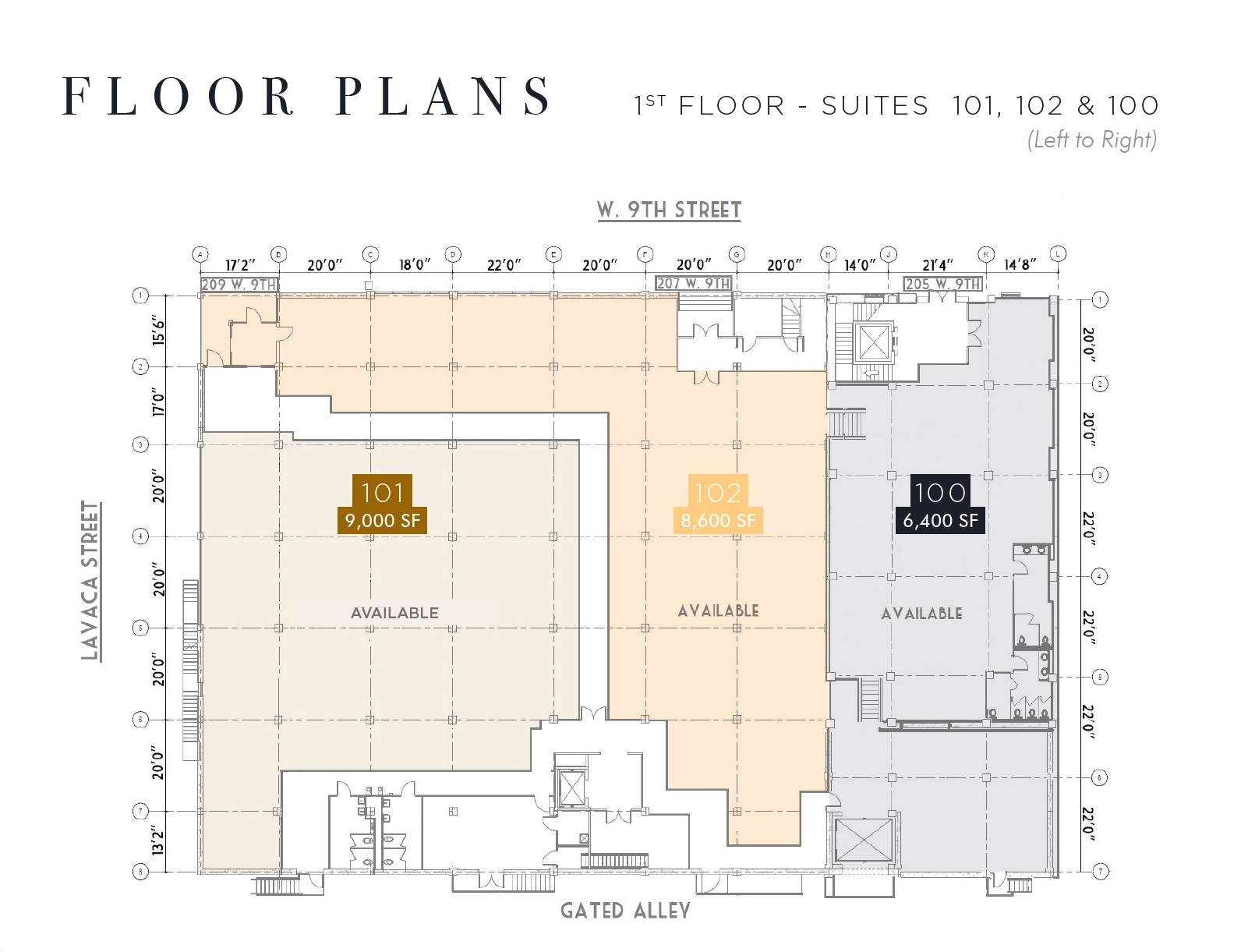 209 W 9th St, Austin, TX à louer Plan d’étage– Image 1 sur 1