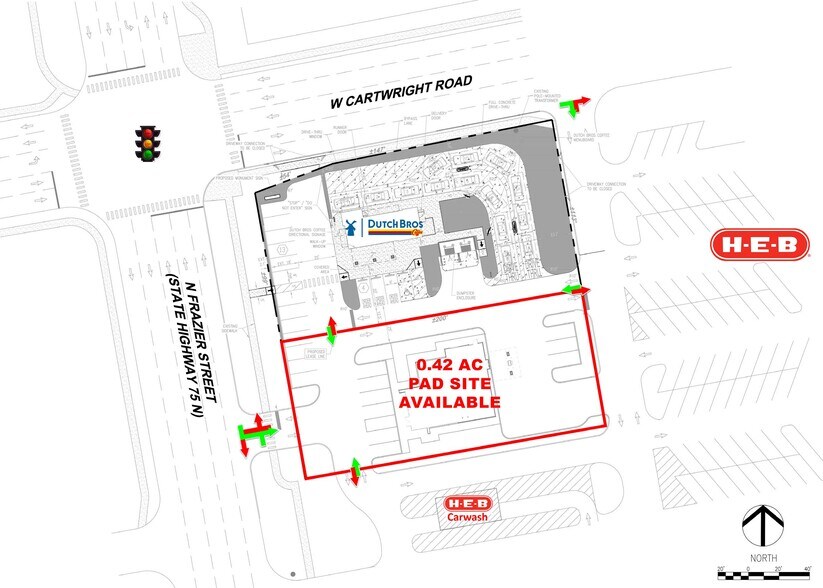 SEQ of Loop 336 & Frazier St, Conroe, TX à vendre - Plan de site – Image 1 sur 1