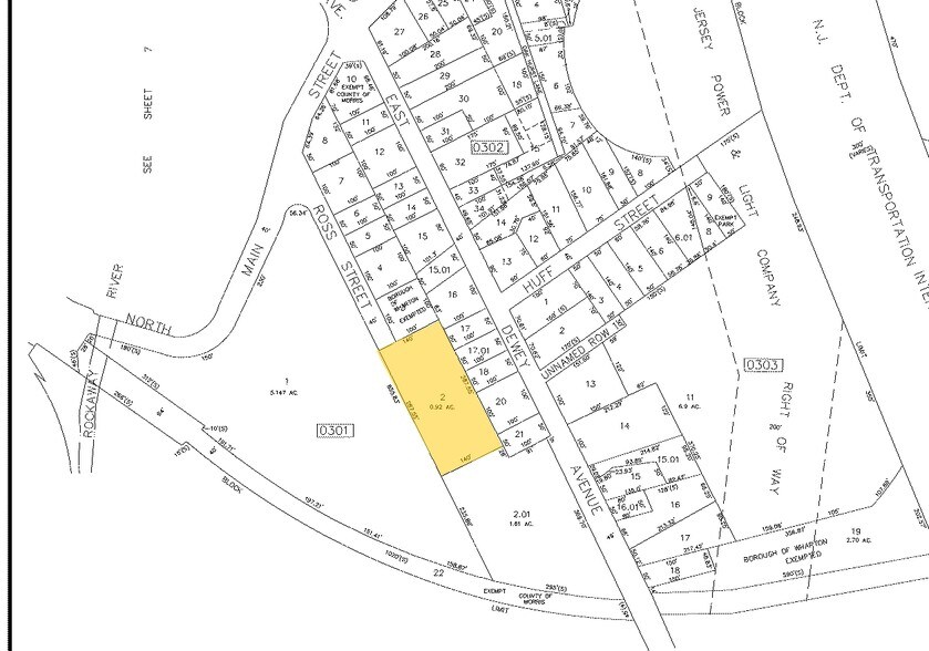 25 Ross St, Wharton, NJ à vendre - Plan cadastral – Image 3 sur 7