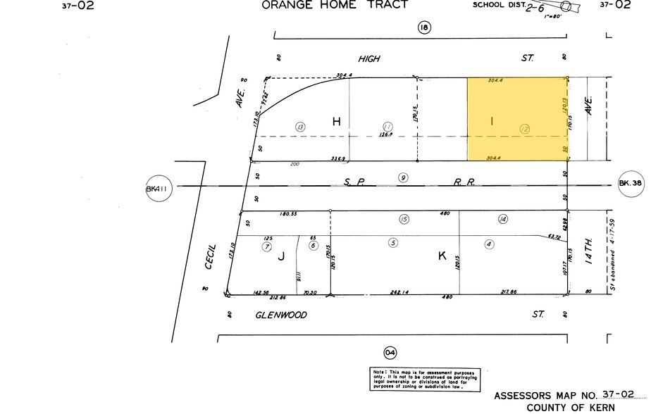 1407 High St, Delano, CA à louer - Plan cadastral – Image 2 sur 14