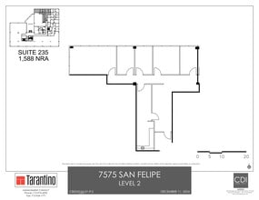 7575 San Felipe, Houston, TX à louer Plan de site– Image 1 sur 1