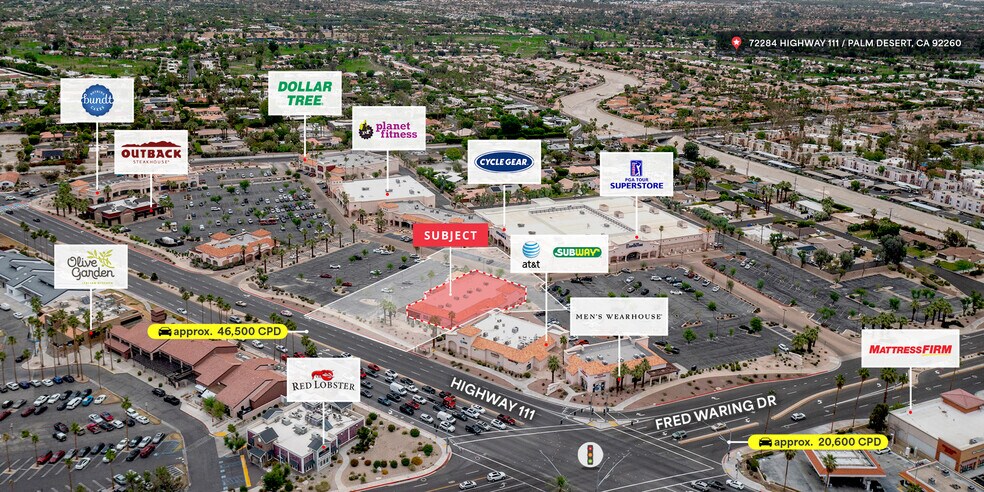 72284 Highway 111, Palm Desert, CA à louer - Aérien – Image 1 sur 5