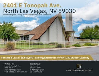 Plus de détails pour 2401 E Tonopah Ave, North Las Vegas, NV - Spécialisé à vendre