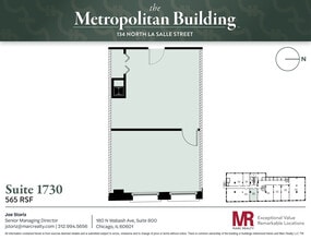 134 N LaSalle St, Chicago, IL à louer Plan d’étage– Image 1 sur 4