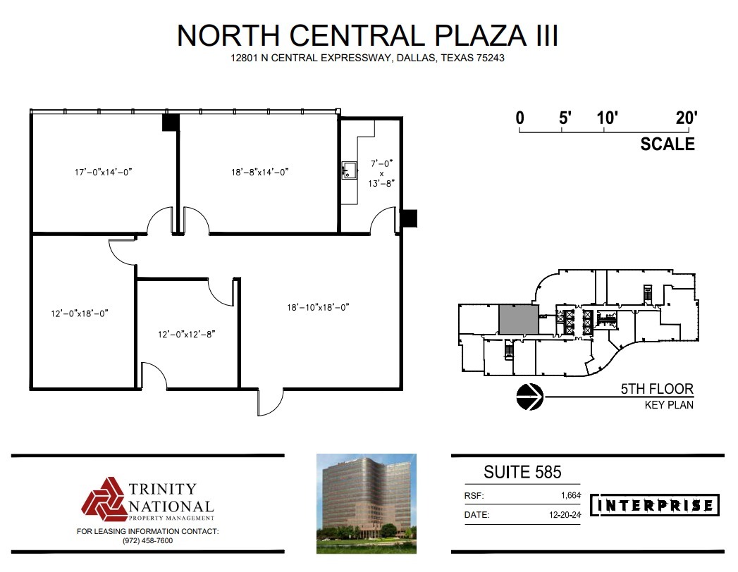 12801 N Central Expy, Dallas, TX à louer Plan d’étage– Image 1 sur 1