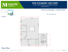 921 E Fort Ave, Baltimore, MD à louer Plan d’étage– Image 1 sur 1