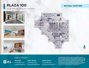 100 NE 3rd Ave, Fort Lauderdale, FL à louer Plan d’étage– Image 1 sur 4