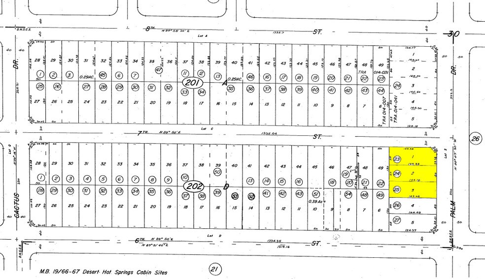 11001 Palm Dr, Desert Hot Springs, CA à vendre - Plan cadastral – Image 2 sur 2