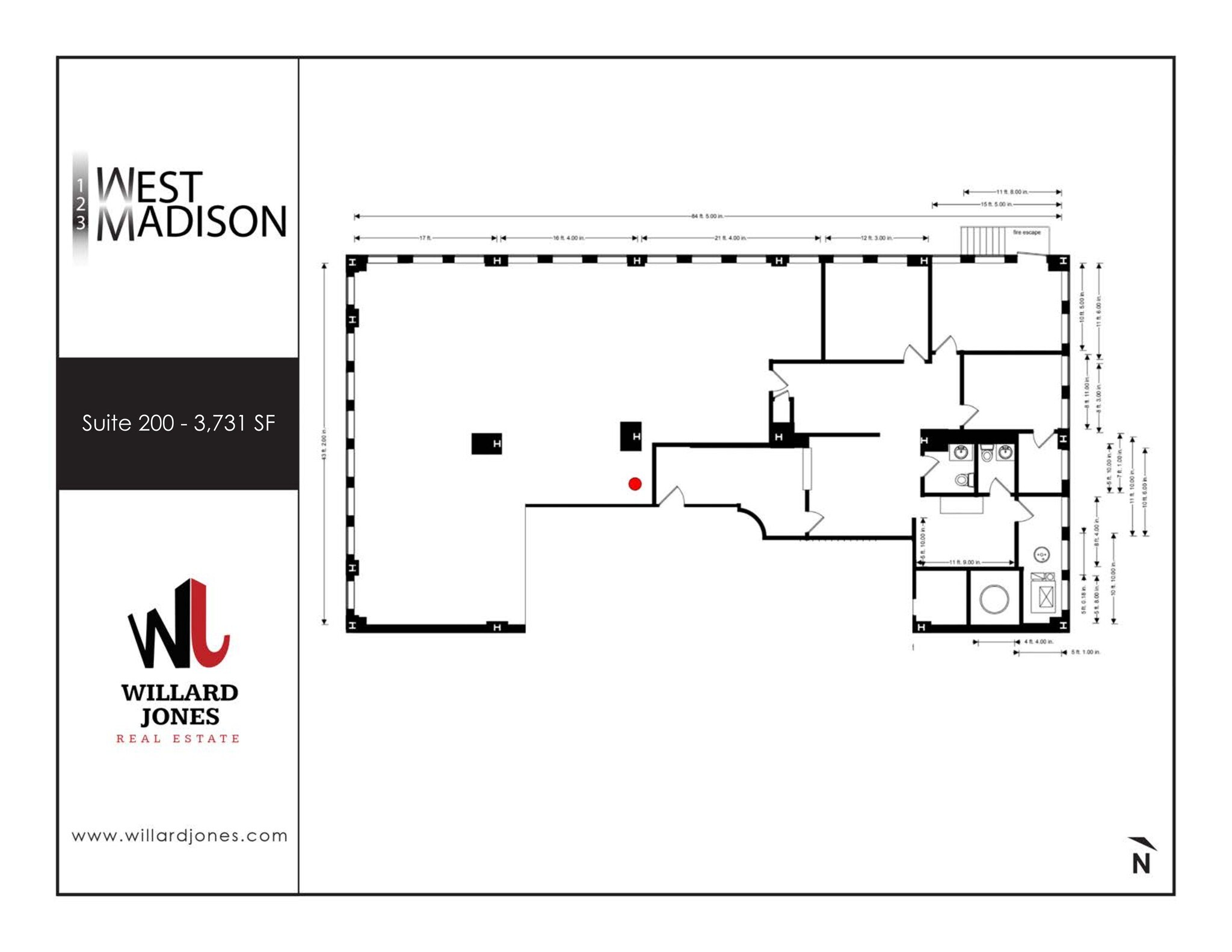 123 W Madison St, Chicago, IL à louer Plan de site– Image 1 sur 3