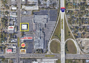9391 N Florida Ave, Tampa, FL - Vue aérienne vue de carte
