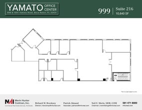 999-1001 W Yamato Rd, Boca Raton, FL à louer Plan d’étage– Image 1 sur 2