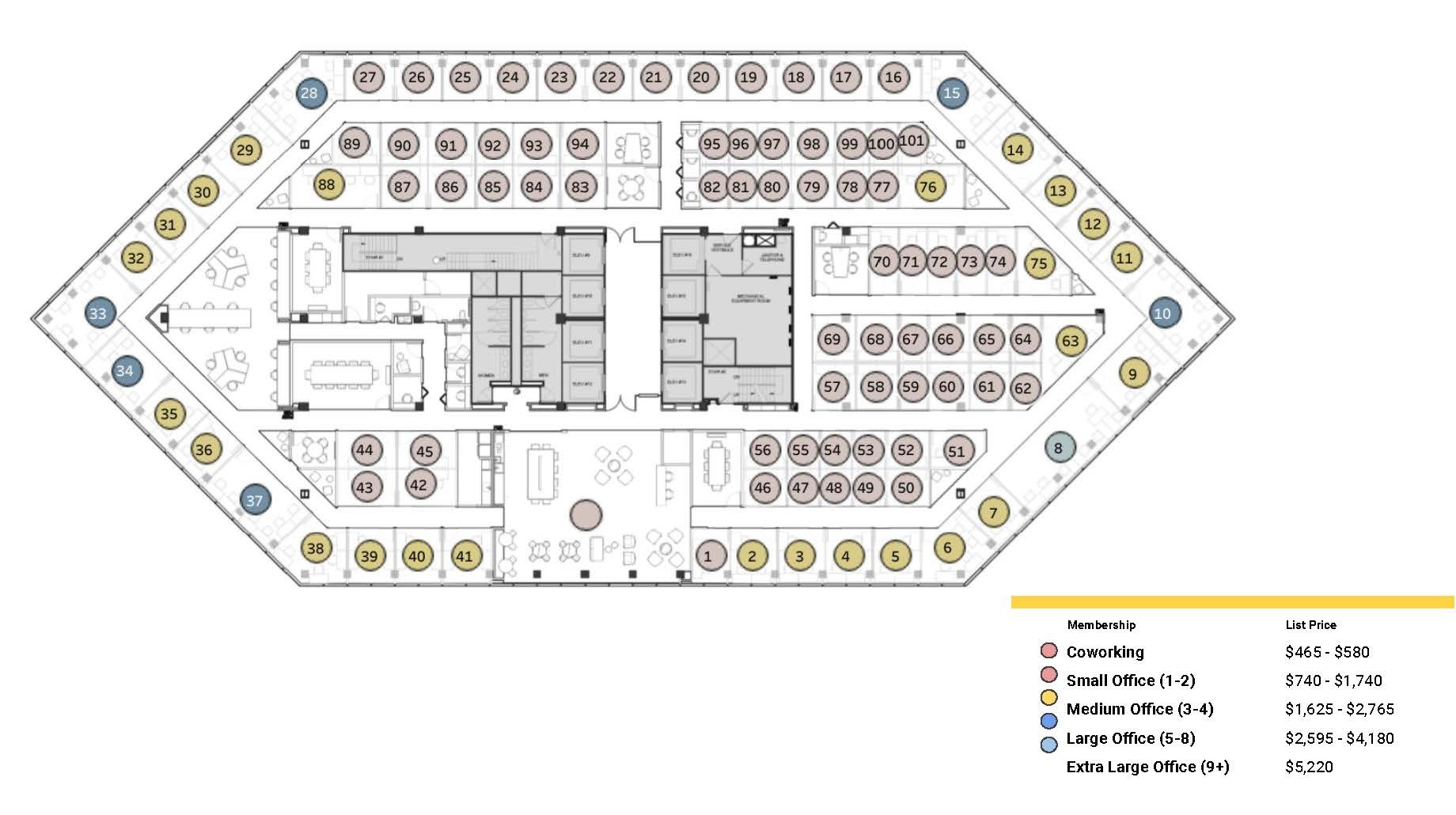 101 S Tryon St, Charlotte, NC à louer Plan d’étage– Image 1 sur 7