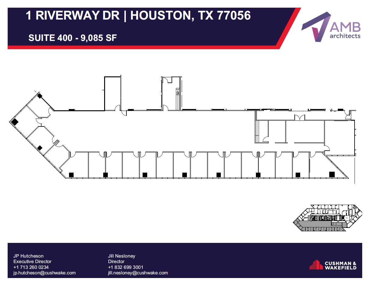 1 Riverway, Houston, TX à louer Plan d’étage– Image 1 sur 1