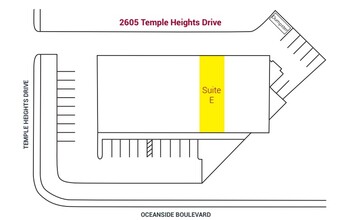 2605 Temple Heights Dr, Oceanside, CA à louer Plan de site– Image 2 sur 2