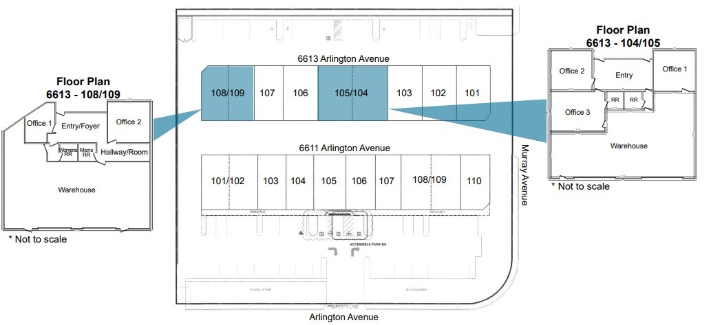 6611 Arlington Ave, Riverside, CA à louer Plan d’étage– Image 1 sur 1