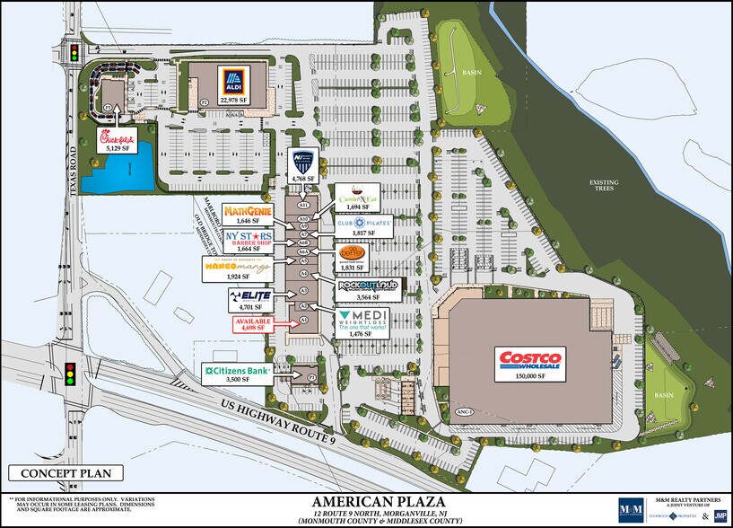 18 Highway 9, Morganville, NJ à louer - Plan de site – Image 2 sur 9
