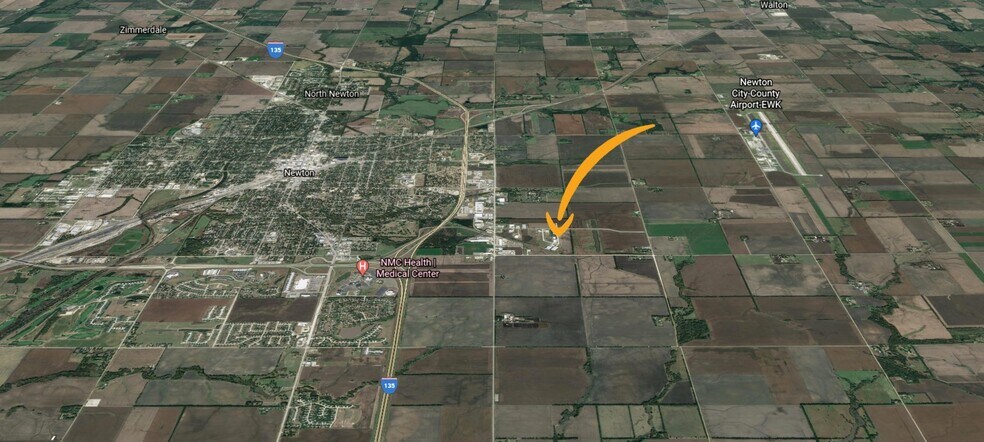 900 Industrial, Newton, KS à vendre - Aérien – Image 3 sur 4