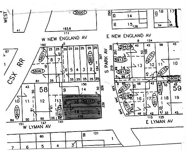 333-339 S Park Ave, Winter Park, FL à louer - Plan cadastral – Image 2 sur 5