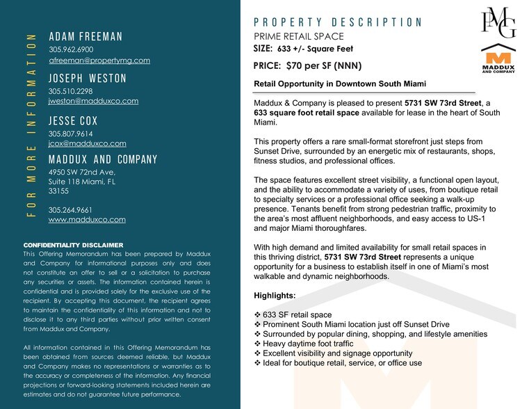 5700 Sunset Dr, South Miami, FL à louer - Photo intérieure – Image 2 sur 5