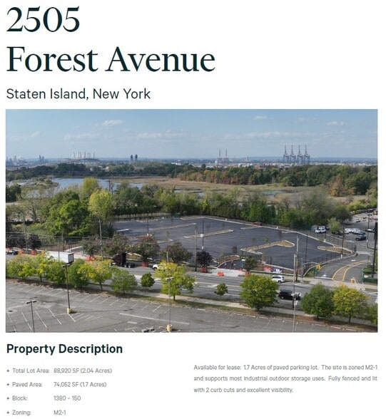 2505 Forest Ave, Staten Island, NY à vendre - Aérien – Image 2 sur 17