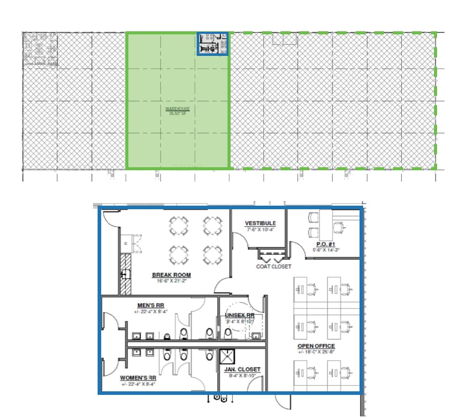 1 E North Ave, Glendale Heights, IL à louer Plan d’étage– Image 1 sur 1