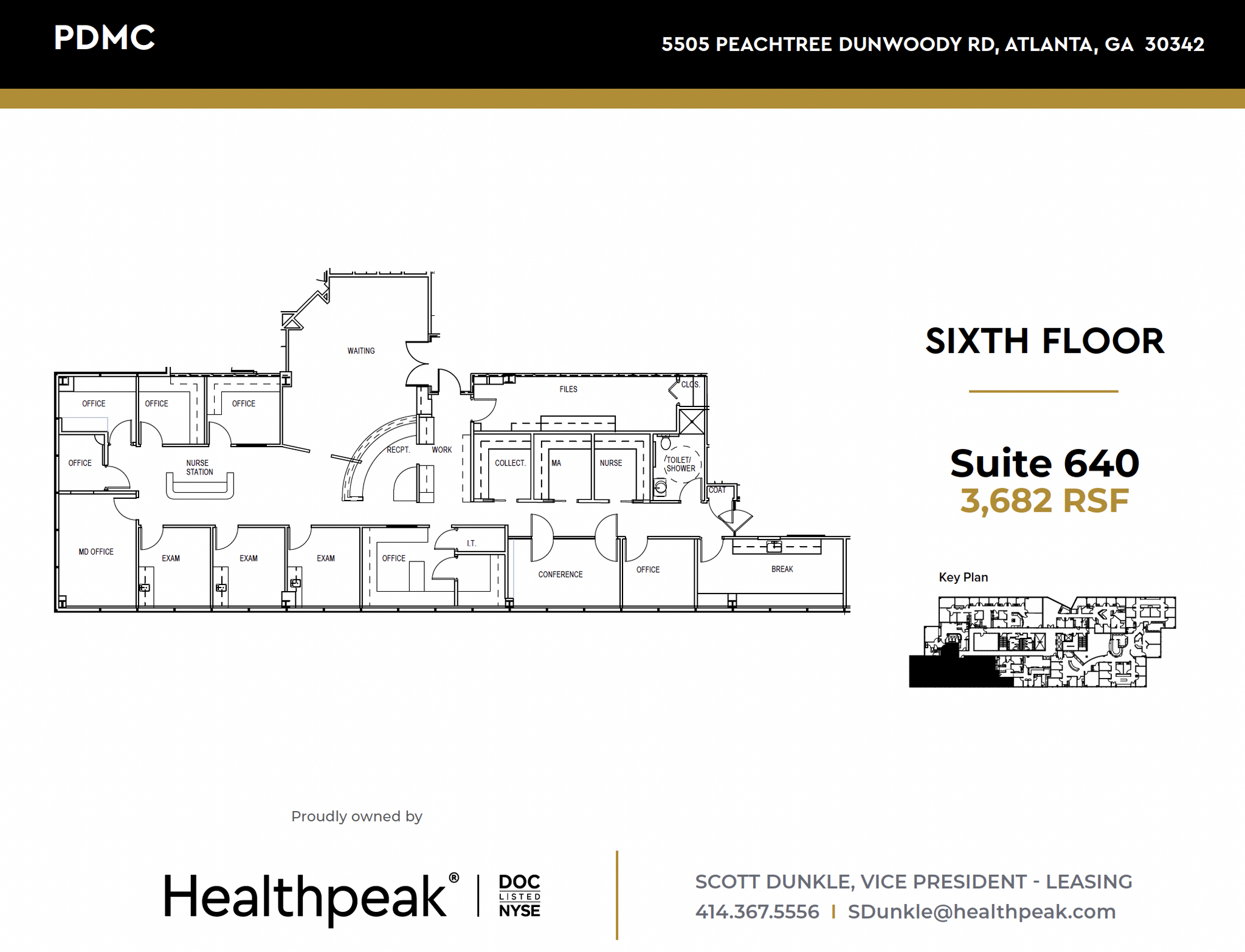 5505 Peachtree Dunwoody Rd NE, Atlanta, GA à louer Plan d’étage– Image 1 sur 1