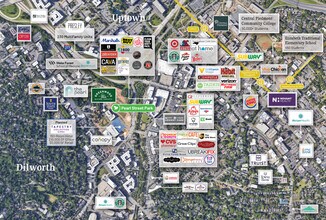 1113 Greenwood Clfs, Charlotte, NC - Vue aérienne  vue de carte