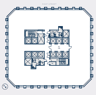 1 Post St, San Francisco, CA à louer Plan d’étage– Image 1 sur 1