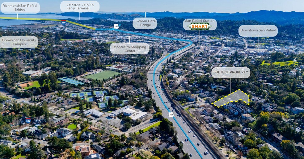 1485-1495 Lincoln Ave, San Rafael, CA à vendre - Aérien – Image 2 sur 9