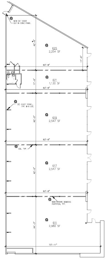 611-627 N Broadway, Escondido, CA à louer Plan d’étage– Image 1 sur 1