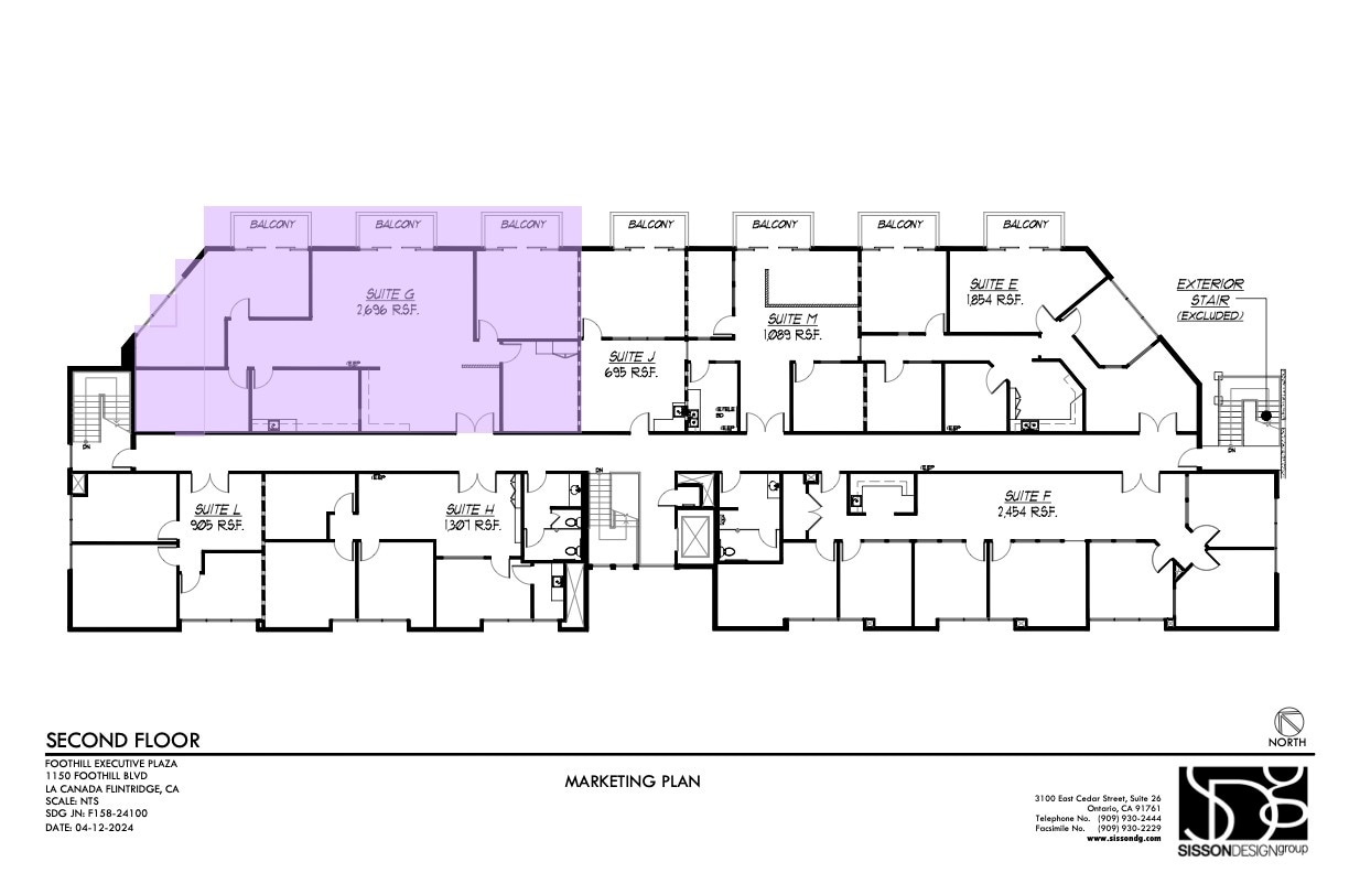 1150 Foothill Blvd, La Cañada Flintridge, CA à louer Plan d’étage type– Image 1 sur 1