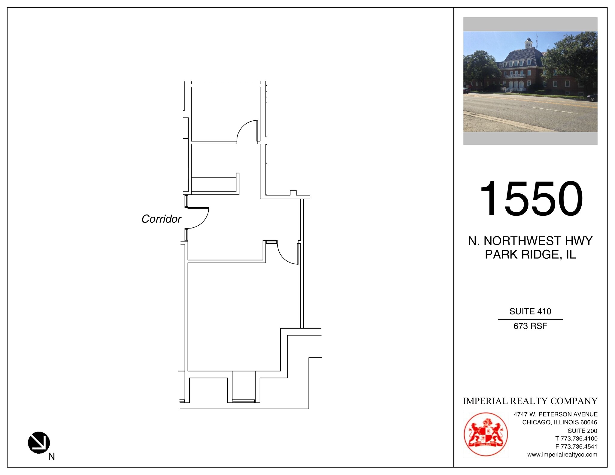 1550 N Northwest Hwy, Park Ridge, IL à louer Plan de site– Image 1 sur 1