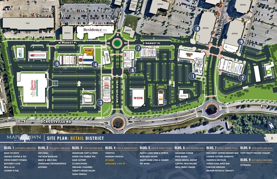 Maple Lawn Blvd, Fulton, MD à louer - Plan de site – Image 3 sur 3