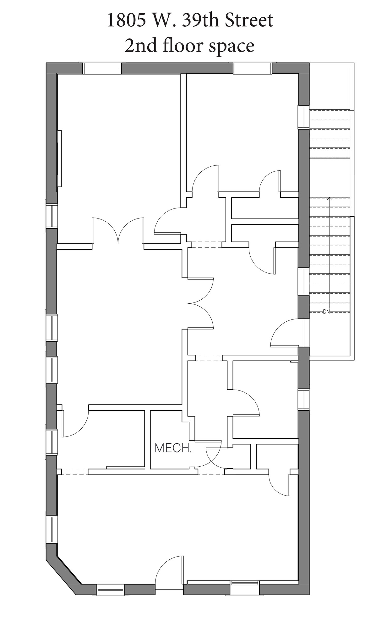 1805-1807 W 39th St, Kansas City, MO à louer Plan de site– Image 1 sur 1