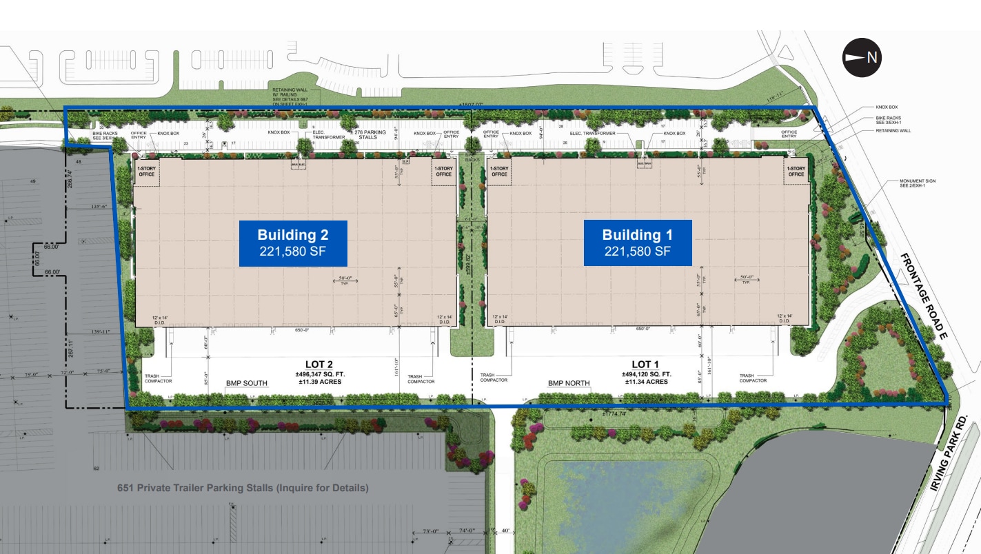 I-390 Frontage Road & Irving Park Road, Schaumburg, IL à louer Plan de site– Image 1 sur 1