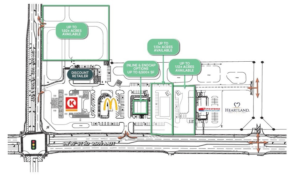 NEC of SW 95th St & SW 60th Ave, Ocala, FL à louer - Plan de site – Image 2 sur 2