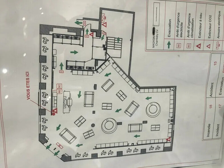 Local commercial dans Chambéry à louer - Plan d’étage – Image 1 sur 3
