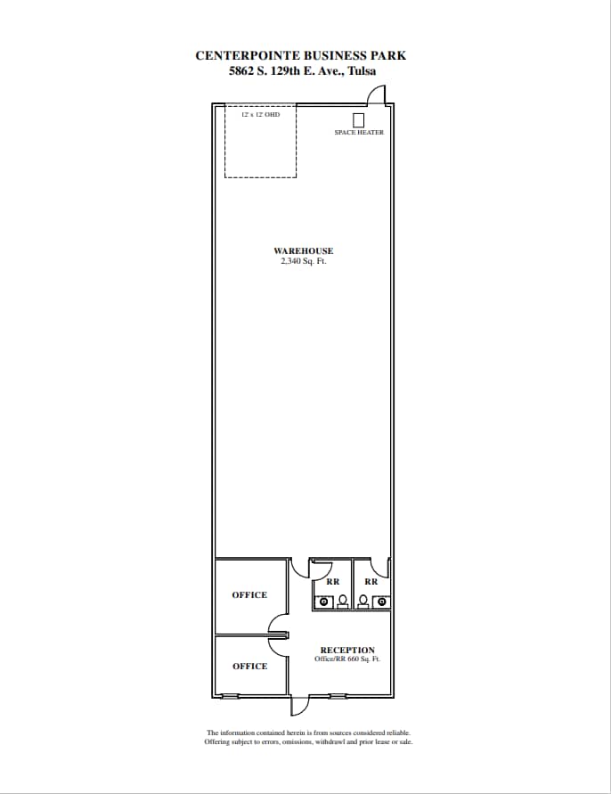 5802-5888 S 129th Ave, Tulsa, OK à louer Plan d’étage– Image 1 sur 1
