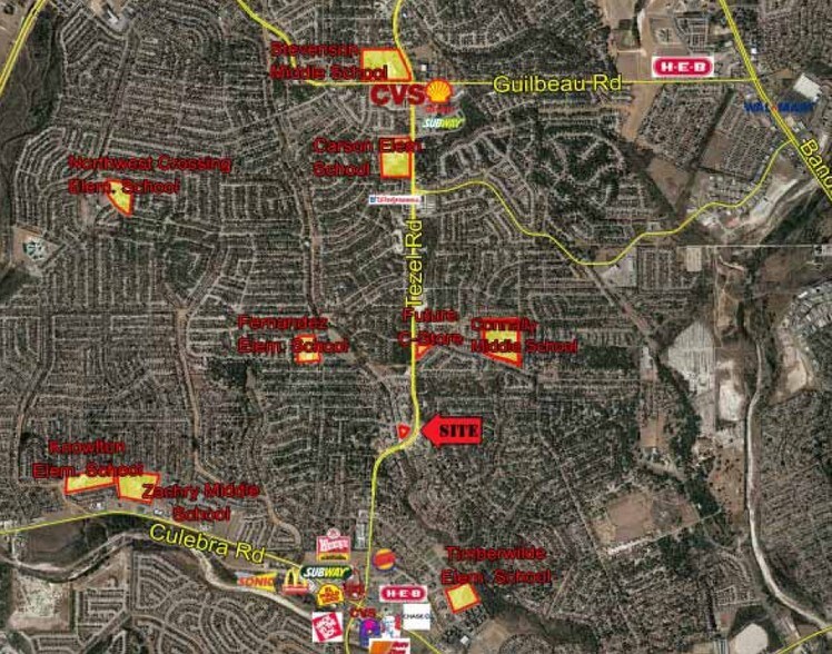 Tezel Rd. & Timber Ranch Rd, San Antonio, TX à vendre - Aérien – Image 3 sur 4
