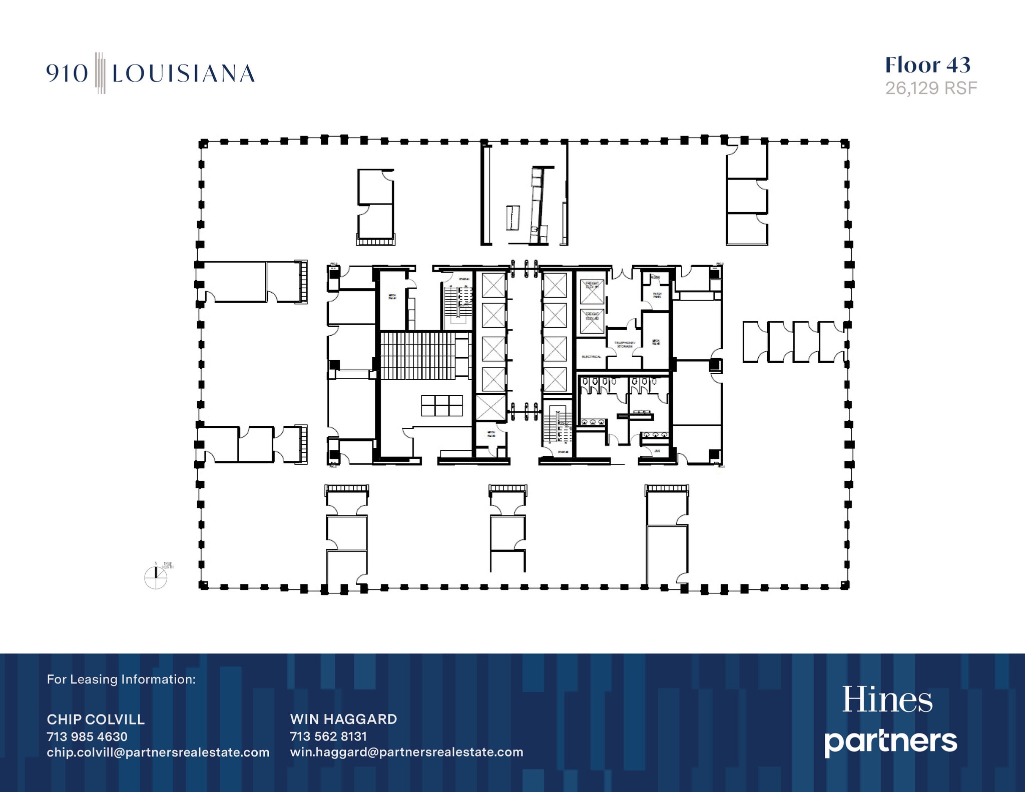 910 Louisiana St, Houston, TX à louer Plan d’étage– Image 1 sur 1
